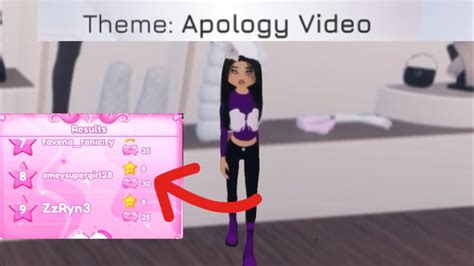 Dress to Impress Apology Video .